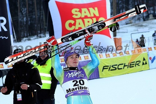 Tina Maze, smučarka in zmagovalka veleslaloma za 45. Zlato lisico