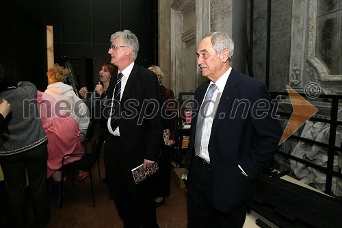 Pavle Gantar, predsednik Državnega zbora RS in Rudi Moge, nekdanji poslanec DZ