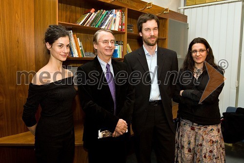 Bojana Nenadovič Otrin, balerina, ..., Jaš Otrin, umetniški vodja SNG opera in balet in Tatjana Ažman, dramaturginja v SNG opera in balet