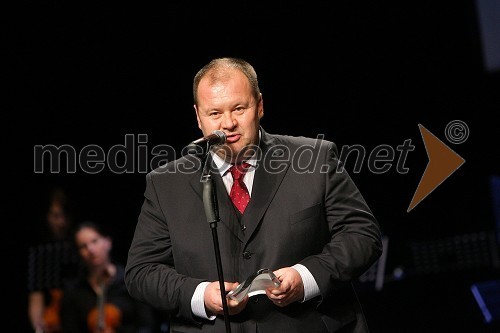 Aleš Hauc, generalni direktor Pošte Slovenije in Naj Direktor po izboru novinarjev