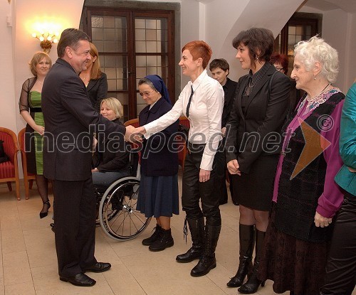 Zoran Jankovič, župan Ljubljane, mag. Suzana Tratnik, pisateljica, kolumnistka, prevajalka, publicistka in magistrica antrapologije spolov, Damjana Golavšek, pevka in pedagoginja in Neža Maurer, pisateljica in pesnica