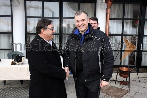 Tone Magdič, predsednik Sekcije sommelierjev in Miha Istenič, vinarstvo Istenič