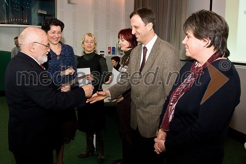 Prof. dr. Marjan Pajntar,dr. med., prim. asist. Gordana Kalan Živčec, dr. med., predsednica Zdravniške zbornice Slovenije, Saša Djukanović, dr. med., in Barbara Kerčok Rudolf, dr. med.