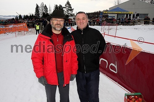 Vili Rezman, župan Ruš in Martin Strel, ultramaratonski plavalec