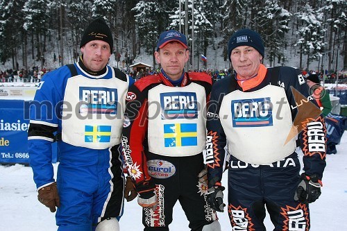 Per-Anders Lindström, Stefan Svensson in Per-Olov Serenius, ekipa Švedske