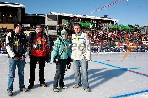 Mitja Požrl, Speedway.si, Igor Kolenko, podpredsednik kluba Speedway team Lendava, Marjana Žefran in Tomaž Požrl, urednik Speedway.si