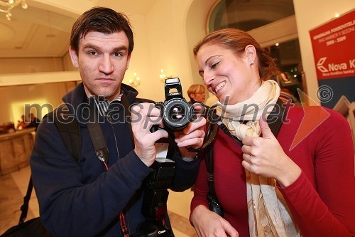 Marko Pigac, fotograf, in Mihaela Margan - Miša, novinarka