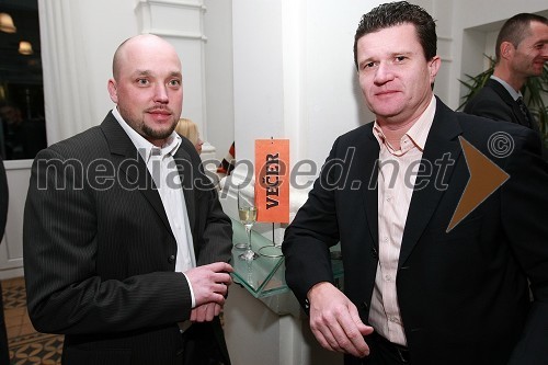 David Irgolič, glavni in odgovorni urednik Radia Center, ter Marko Kolbl, lastnik Radia Center in direktor podjetja Europlakat
