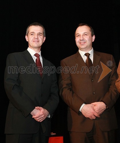 Uroš Skuhala, direktor časnika Večer, in Nedžad Grabus, mufti v Sloveniji in finalist akcije Bob leta 2008