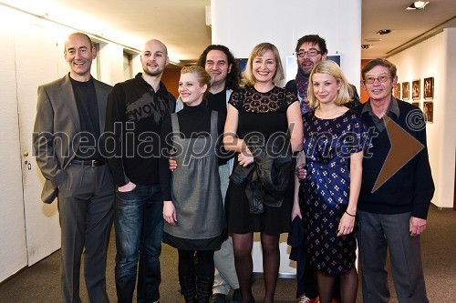 Igralska zasedba predstave Tanja - Tanja: Boris Ostan, Jaka Lah, Jana Zupančič, Gašper Tič, Judita Zidar, Matjaž Pograjc (režiser), Tjaša Železnik in Silvij Božič