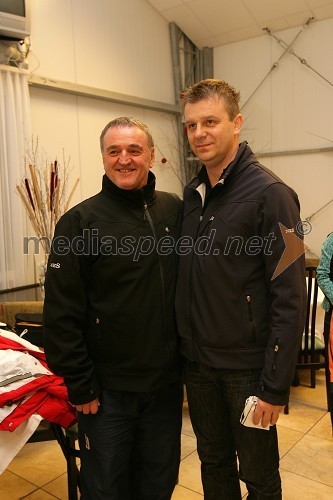 Martin Strel, maratonski plavalec in Slavko Tepeš, direktor podjetja Askot d.o.o.