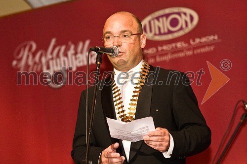 Aleš Jenčič, predsednik Rotary kluba Ljubljana