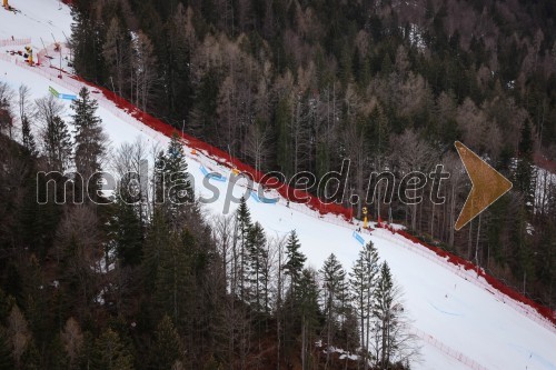 Kranjska Gora in Zlata lisica iz zraka