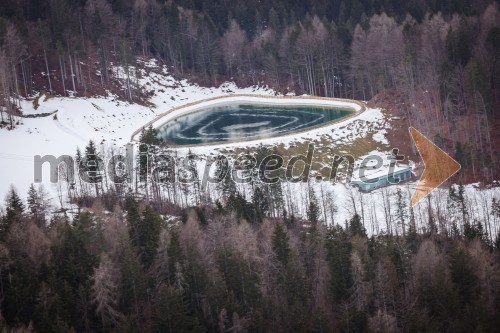 Kranjska Gora in Zlata lisica iz zraka