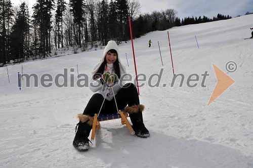 Kandidatka za naziv Snežna kraljica Starega vrha 2009