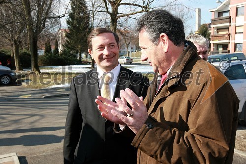 Karl Viktor Erjavec, minister za okolje in prostor in Anton Kampuš, župan občine Gornja Radgona