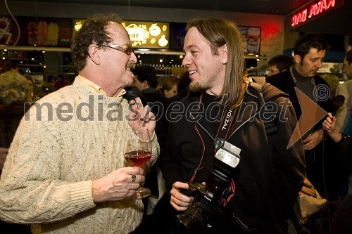 Tomaž Domicelj, glasbenik in Miro Majcen, fotograf