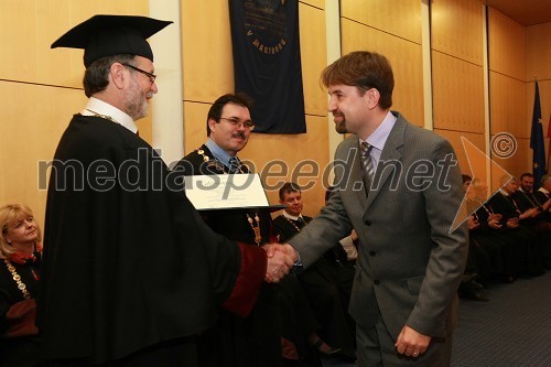 Prof. dr. Ivan Rozman, rektor Univerze v Mariboru in dr. Sebastjan Bevc, Medicinska fakulteta