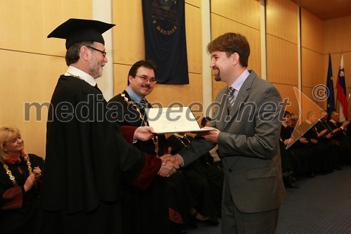 Prof. dr. Ivan Rozman, rektor Univerze v Mariboru in dr. Sebastjan Bevc, Medicinska fakulteta