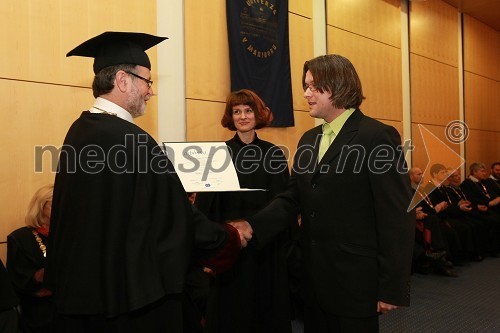 Prof. dr. Ivan Rozman, rektor Univerze v Mariboru in dr. Vladimir Grubelnik, Fakulteta za naravoslovje in matematiko