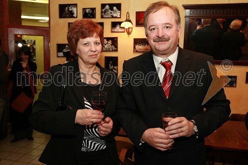 Bogdan Čepič, poslanec Državnega zbora RS, in njegova žena