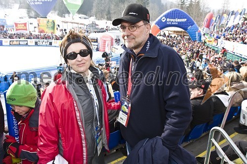 Mitja Gaspari, politik in njegova žena Mirjana