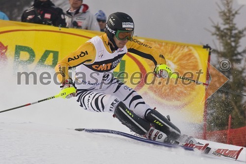 Felix Neureuther, nemški alpski smučar in tretjeuvrščeni na kranjskogorskem slalomu