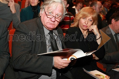 Tone Partljič, pisatelj in Melita Forstnerič Hajnšek, novinarka Večera