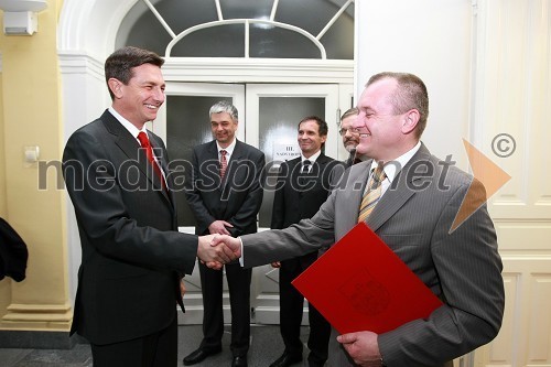 Borut Pahor, predsednik Vlade RS, mag. Boris Podvršnik, župan občine Zreče, prof. dr. Otmar Kugovnik, profesor na Fakulteti za šport in predsednik Slovenske univerzitetne športne zveze in Franc Kangler, župan Mestne občine Maribor