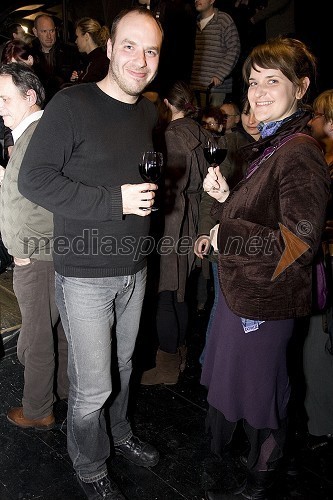 Gorazd Trušnovec, slovenski publicist, filmski kritik in scenarist in Renata Zamida