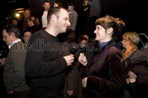 Gorazd Trušnovec, slovenski publicist, filmski kritik in scenarist in Renata Zamida