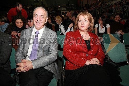 Janez Ujčič, generalni direktor RTS in mestni svetnik MOM in  	Alenka Iskra, predsednica uprave Terme Maribor d.d.