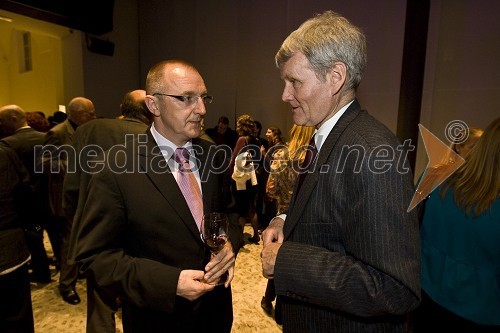 Brane Krajnik, direktor The Slovenian Times in Hans Joachim Goetz, nemški veleposlanik v Sloveniji