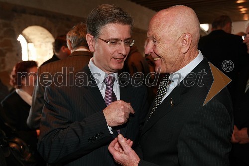 Franjo Bobinac, predsednik uprave Gorenje d.d., in Božo Dimnik, predsednik Društva Slovensko-Hrvaškega prijateljstva