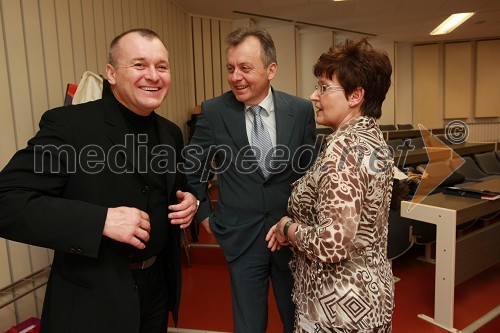 Franc Kangler, župan Maribora, Anton Guzej, generalni direktor RTV Slovenija in mag. Polona Pivec, odg. urednica TV Maribor