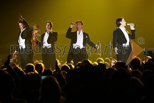 David Miller, Sebastien Izambard, Carlos Marin in Urs Buhler, skupina Il Divo