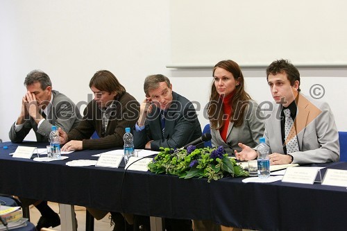 Pred. spec. Dušan Gerlovič, prof. šp. vzg. Fakulteta za šport Univerza v Ljubljani, Silvo Lipošek, pred. didaktike športa Univerze v Mariboru, prof. dr. Herman Berčič, Fakulteta za šport Univerza v Ljubljani, prof.dr. Mejra Festić, prorektorica za področje študijskih zadev Univerze v Mariboru  in Alen Vidonja, prorektor za študentska vprašanja Univerze v Mariboru