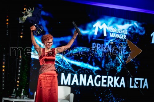 Priznanje Managerka leta 2023 prejela Marta Kelvišar, direktorica Adrie Dom