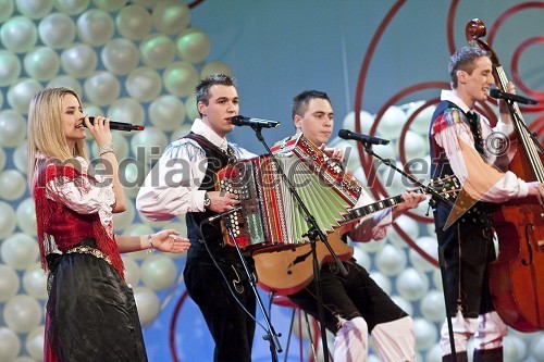 Ansambel Roka Žlindre, izvajalci Slovenskega valčka 2009 in zmagovalci festivala Slovenska polka in valček 2009