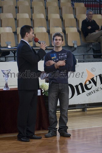 Aleksander Šajn, gimnastičar in Mitja Petkovšek, gimnastičar