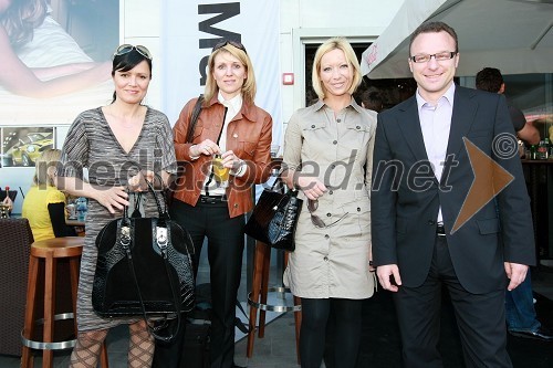 Manuela Ornik, pomočnica uprave za marketing pri podjetju Adria Airways, Barbara Uranjek, marketing BMW Slovenija,  Anja Cajhen, event manager pri podjetju Simobil in Tadej Tufek, predsednik uprave Adria Airways