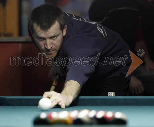 Jožko Marinko (KB Direkt), državni prvak 2006 v straight poolu (14+1)
