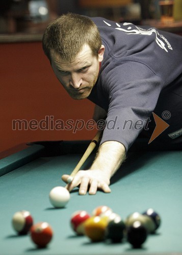 Jožko Marinko (KB Direkt), državni prvak 2006 v straight poolu (14+1)