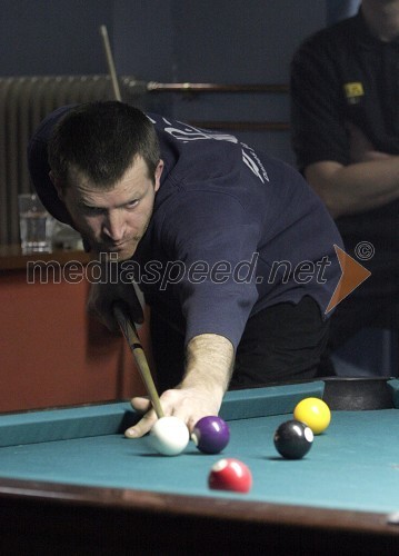 Jožko Marinko (KB Direkt), državni prvak 2006 v straight poolu (14+1)