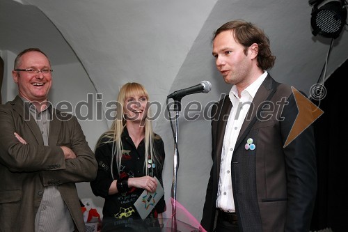 Iztok Rodež, Frontal, Jasna Kuštor, Frontal in Kristjan Magdič, direktor podjetja Frontal