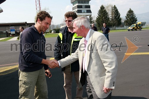 Raimund Riedman, pilot letala Douglas DC-6B, ... in ...