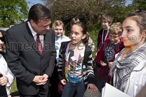 Zoran Janković, župan Mestne občine Ljubljana in šolarji