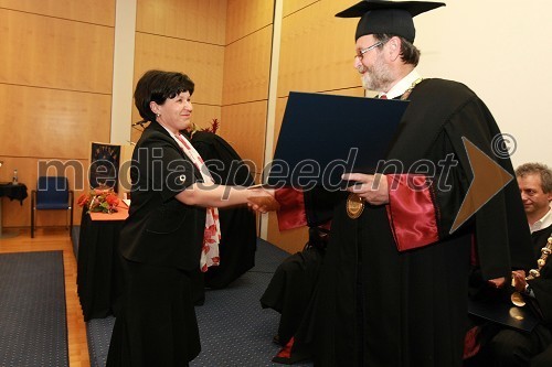 Dr. Jasmina Starc, Fakulteta za organizacijske vede Univerze v Mariboru ter prof. dr. Ivan Rozman, rektor Univerze v Mariboru