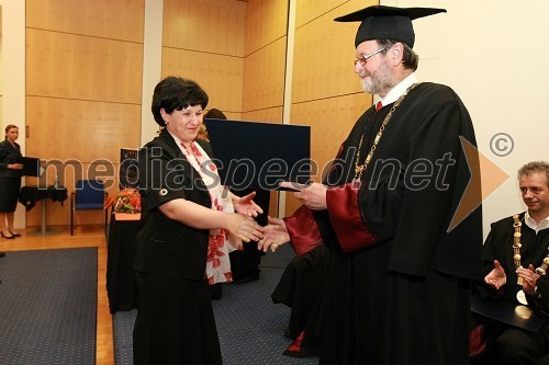 Dr. Jasmina Starc, Fakulteta za organizacijske vede Univerze v Mariboru ter prof. dr. Ivan Rozman, rektor Univerze v Mariboru