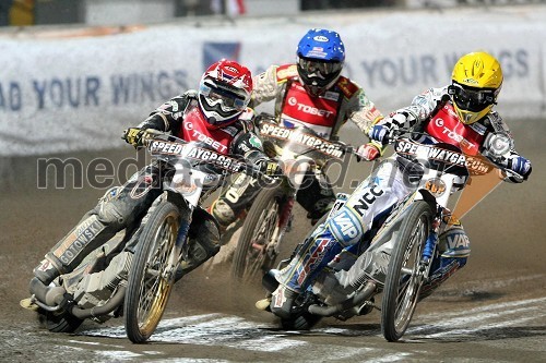 Emil Sayfutdinov (Rusija), Leigh Adams (Avstralija), Fredrik Lindgren (Švedska), Finale